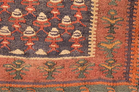 Kilim Brown Runner Hand Knotted 45 X 103 Area Rug 100-28099 Image 8