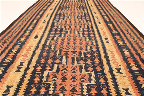 Kilim Beige Flat Woven 48 X 93 Area Rug 100-28100 Image 3