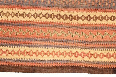 Kilim Brown Runner Hand Knotted 44 X 91 Area Rug 100-28107 Image 3