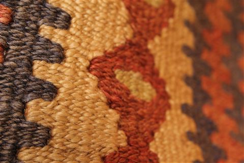 Kilim Brown Runner Hand Knotted 44 X 91 Area Rug 100-28107 Image 9