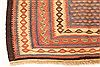 Kilim Brown Runner Hand Knotted 44 X 91 Area Rug 100-28107 Thumb 6