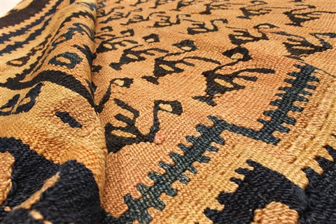 Kilim Blue Runner Hand Knotted 43 X 93 Area Rug 100-28108 Image 11