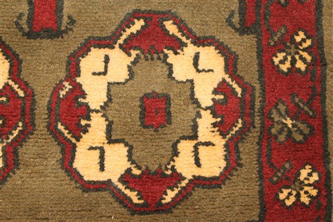 Kashmar Beige Runner Hand Knotted 18 X 93 Area Rug 100-28109 Image 8