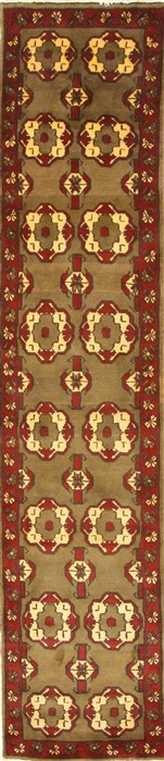 Kashmar Beige Runner Hand Knotted 18 X 93 Area Rug 100-28109 Image 0