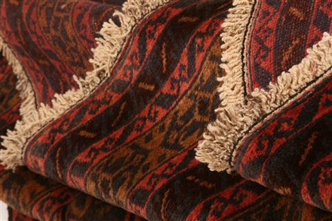 Baluch Red Hand Knotted 65 X 97 Area Rug 253-28112 Image 3