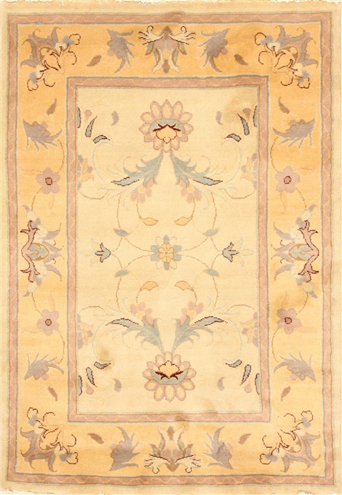 Kashmar Beige Hand Knotted 36 X 53  Area Rug 100-28113 Image 0