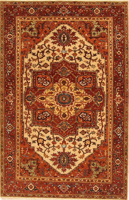 Serapi Brown Hand Knotted 40 X 61 Area Rug 250-28115 Image 0