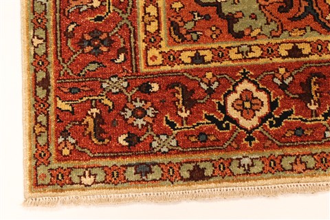 Serapi Beige Hand Knotted 311 X 63 Area Rug 250-28120 Image 8