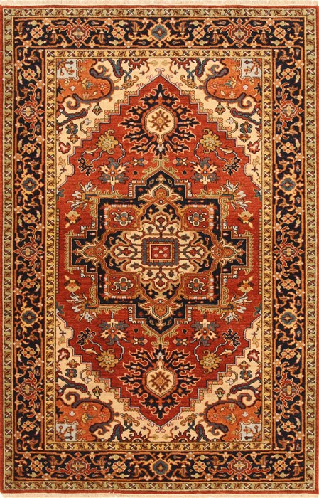 Serapi Brown Hand Knotted 40 X 61 Area Rug 250-28121 Image 0