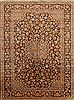 Kashan Beige Hand Knotted 98 X 134  Area Rug 100-28123 Thumb 0
