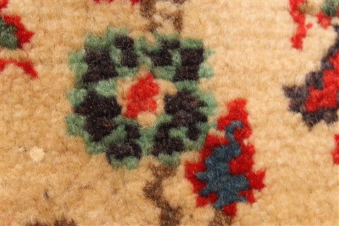Hamedan Beige Hand Knotted 97 X 133 Area Rug 100-28124 Image 10