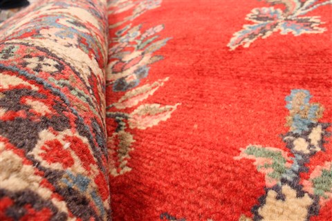 Hamedan Beige Hand Knotted 97 X 133 Area Rug 100-28124 Image 1