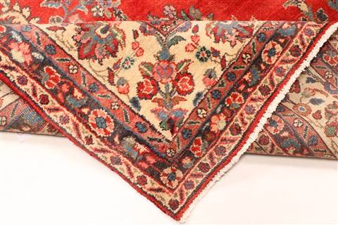 Hamedan Beige Hand Knotted 97 X 133 Area Rug 100-28124 Image 2