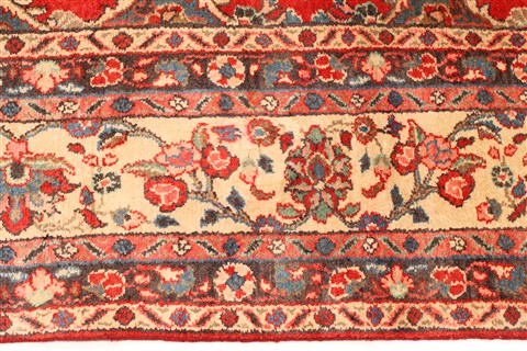 Hamedan Beige Hand Knotted 97 X 133 Area Rug 100-28124 Image 5