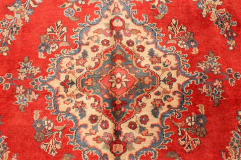 Hamedan Beige Hand Knotted 97 X 133 Area Rug 100-28124 Image 6