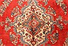 Hamedan Beige Hand Knotted 97 X 133 Area Rug 100-28124 Thumb 6