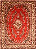 Hamedan Beige Hand Knotted 97 X 133 Area Rug 100-28124 Thumb 0