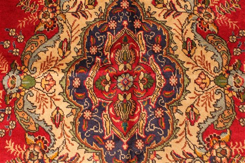 Tabriz Red Hand Knotted 93 X 125 Area Rug 100-28126 Image 10
