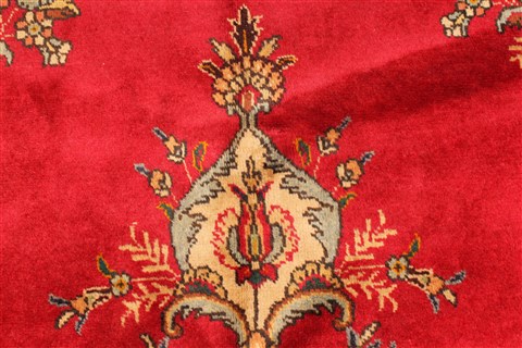 Tabriz Red Hand Knotted 93 X 125 Area Rug 100-28126 Image 13