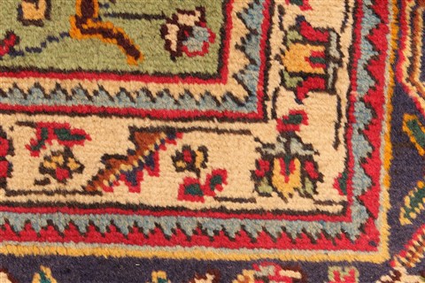 Tabriz Red Hand Knotted 93 X 125 Area Rug 100-28126 Image 1