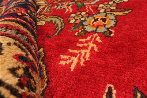 Tabriz Red Hand Knotted 93 X 125 Area Rug 100-28126 Image 5
