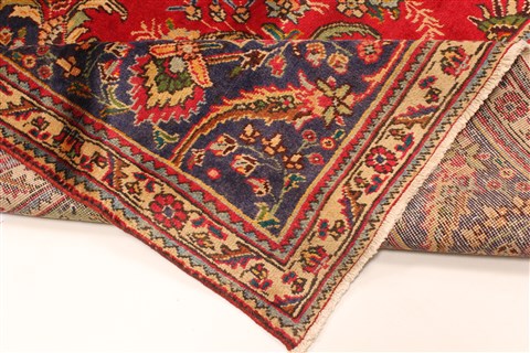 Tabriz Red Hand Knotted 93 X 125 Area Rug 100-28126 Image 6