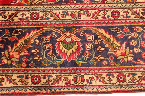 Tabriz Red Hand Knotted 93 X 125 Area Rug 100-28126 Image 9