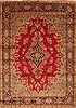 Kerman Green Hand Knotted 98 X 139  Area Rug 100-28127 Thumb 0