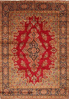 Kerman Green Hand Knotted 9'8" X 13'9"  Area Rug 100-28127