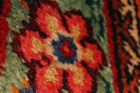 Tabriz Blue Hand Knotted 98 X 127 Area Rug 100-28128 Image 26