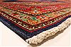 Tabriz Blue Hand Knotted 98 X 127 Area Rug 100-28128 Thumb 10