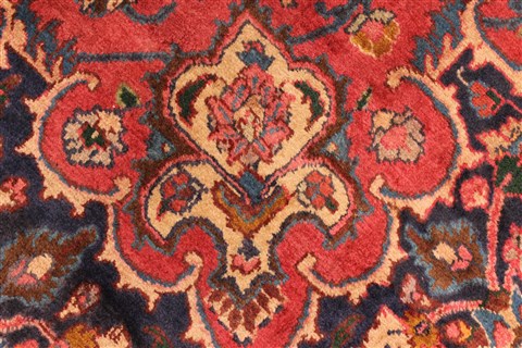 Kashan Red Hand Knotted 99 X 125 Area Rug 100-28129 Image 13