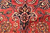 Kashan Red Hand Knotted 99 X 125  Area Rug 100-28129 Thumb 12