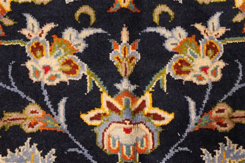 Kashan Beige Hand Knotted 117 X 172 Area Rug 100-28130 Image 16