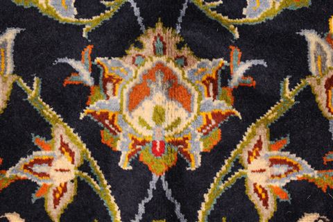 Kashan Beige Hand Knotted 117 X 172 Area Rug 100-28130 Image 1