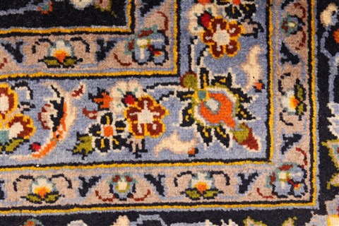 Kashan Beige Hand Knotted 117 X 172 Area Rug 100-28130 Image 3