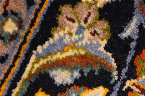 Kashan Beige Hand Knotted 117 X 172 Area Rug 100-28130 Image 4