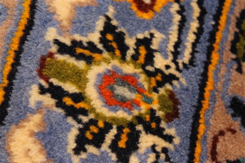 Kashan Beige Hand Knotted 117 X 172 Area Rug 100-28130 Image 5