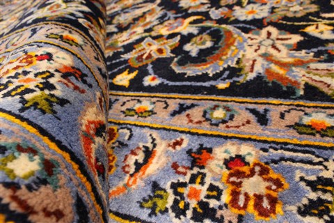 Kashan Beige Hand Knotted 117 X 172 Area Rug 100-28130 Image 7