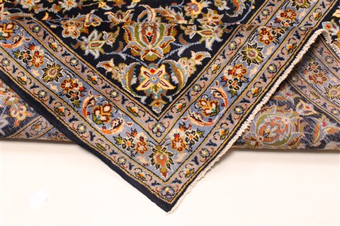 Kashan Beige Hand Knotted 117 X 172 Area Rug 100-28130 Image 8