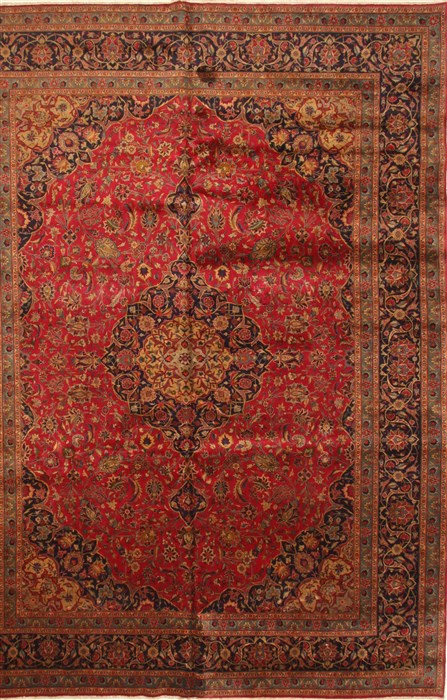 Kashmar Red Hand Knotted 97 X 130 Area Rug 100-28131 Image 0