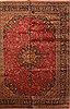 Kashmar Red Hand Knotted 97 X 130 Area Rug 100-28131 Thumb 0