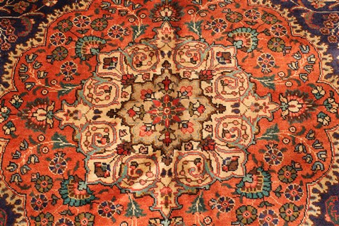 Tabriz Beige Hand Knotted 97 X 128 Area Rug 100-28132 Image 12