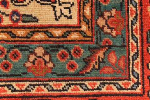 Tabriz Beige Hand Knotted 97 X 128 Area Rug 100-28132 Image 2