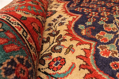 Tabriz Beige Hand Knotted 97 X 128 Area Rug 100-28132 Image 7