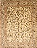 Kashan Blue Hand Knotted 103 X 131  Area Rug 100-28133 Thumb 0