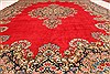 Kerman Red Hand Knotted 113 X 161  Area Rug 100-28134 Thumb 6