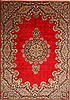 Kerman Red Hand Knotted 113 X 161  Area Rug 100-28134 Thumb 0