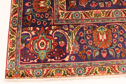 Tabriz Blue Hand Knotted 97 X 133 Area Rug 100-28135 Image 13