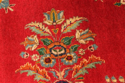 Tabriz Blue Hand Knotted 97 X 133 Area Rug 100-28135 Image 15